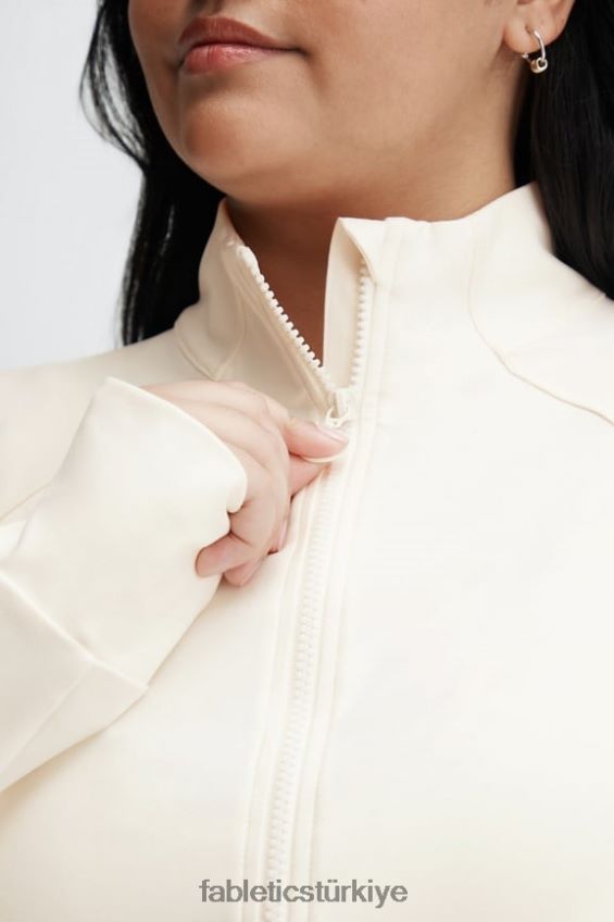 tr Fabletics kadınlar trinity performans ceketi ak balıkçıl 40R06B2574