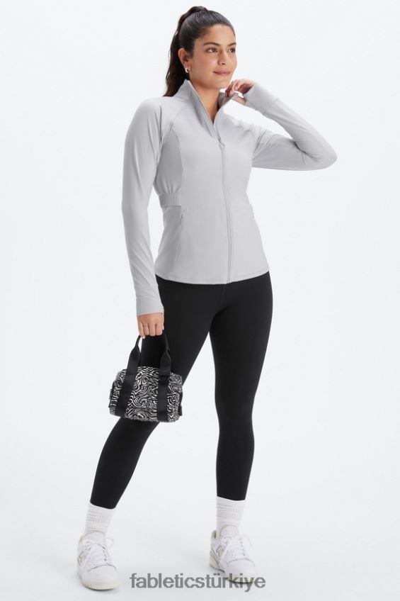 tr Fabletics kadınlar trinity performans ceketi mineral gri 40R06B2571
