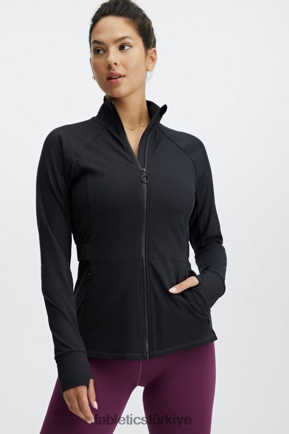 tr Fabletics kadınlar trinity performans ceketi siyah 40R06B2570