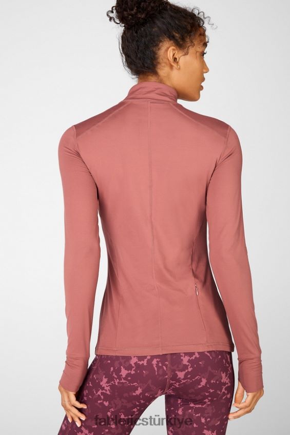 tr Fabletics kadınlar anka kuşu uzun kollu üst vişneli moka 40R06B2721