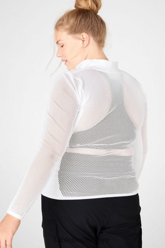 tr Fabletics kadınlar arleta sculptknit uzun kollu üst beyaz 40R06B2720