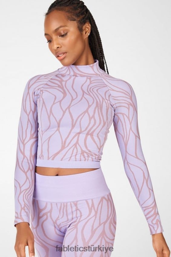 tr Fabletics kadınlar courtney dikişsiz uzun kollu top buzlu leylak/pembe bulut 40R06B2702