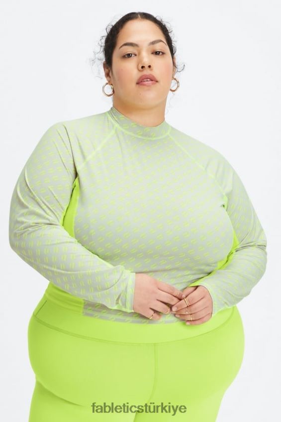 tr Fabletics kadınlar hafif uzun kollu üst limeade logosu dilimi 40R06B2629