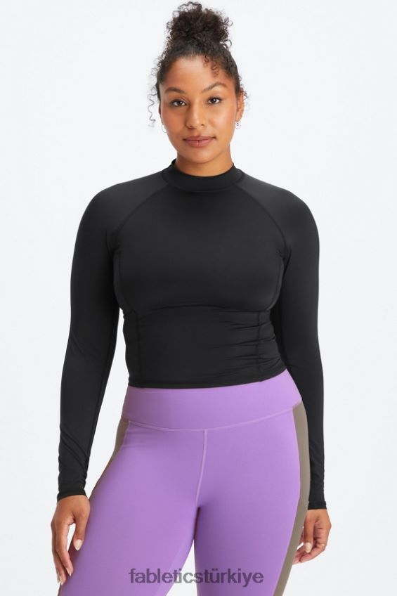 tr Fabletics kadınlar hafif uzun kollu üst siyah 40R06B2627