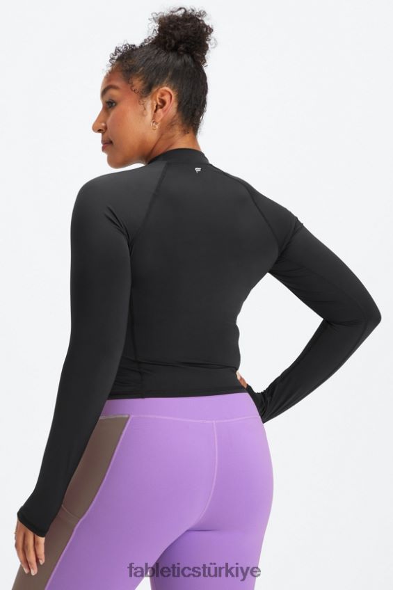 tr Fabletics kadınlar hafif uzun kollu üst siyah 40R06B2627