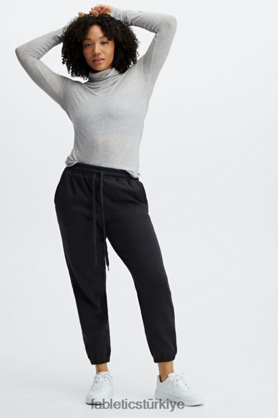 tr Fabletics kadınlar jess uzun kollu balıkçı yaka üst açık gri funda 40R06B2672