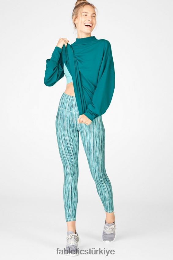 tr Fabletics kadınlar jody sahte boyunlu kazak sığ 40R06B2713