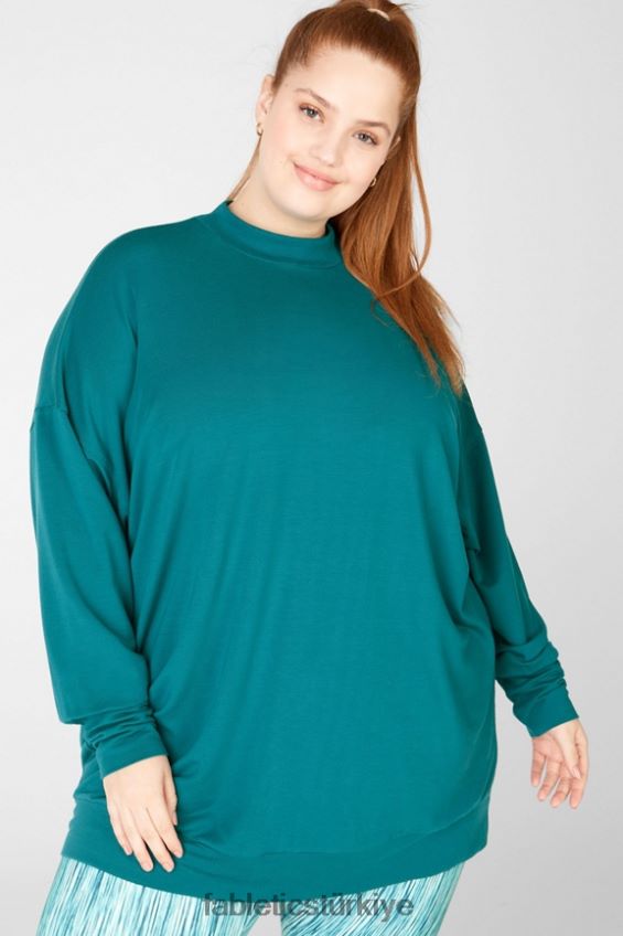 tr Fabletics kadınlar jody sahte boyunlu kazak sığ 40R06B2714