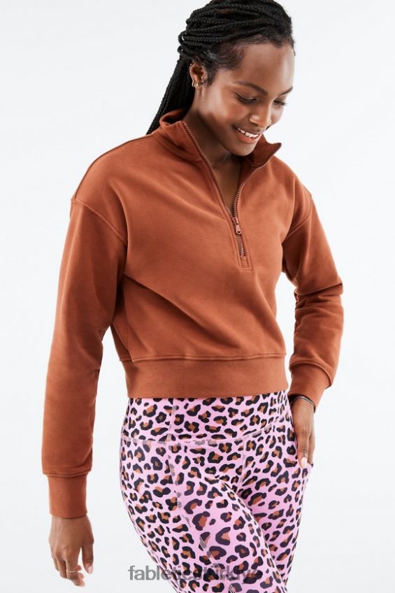 tr Fabletics kadınlar kat yarım fermuarlı kazak java 40R06B2691