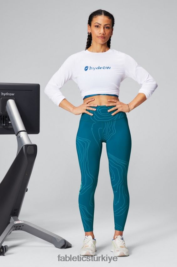 tr Fabletics kadınlar kuru esnek uzun kollu tişört beyaz 40R06B2598