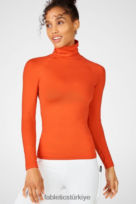 tr Fabletics kadınlar naomi dikişsiz uzun kollu balıkçı yaka hasat 40R06B2723