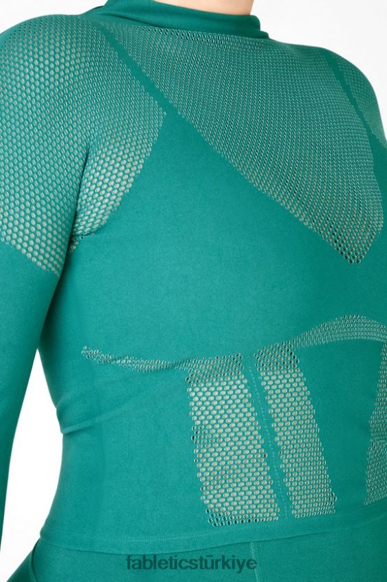 tr Fabletics kadınlar peyton sculptknit uzun kollu top yumuşak çam/huzur 40R06B2707