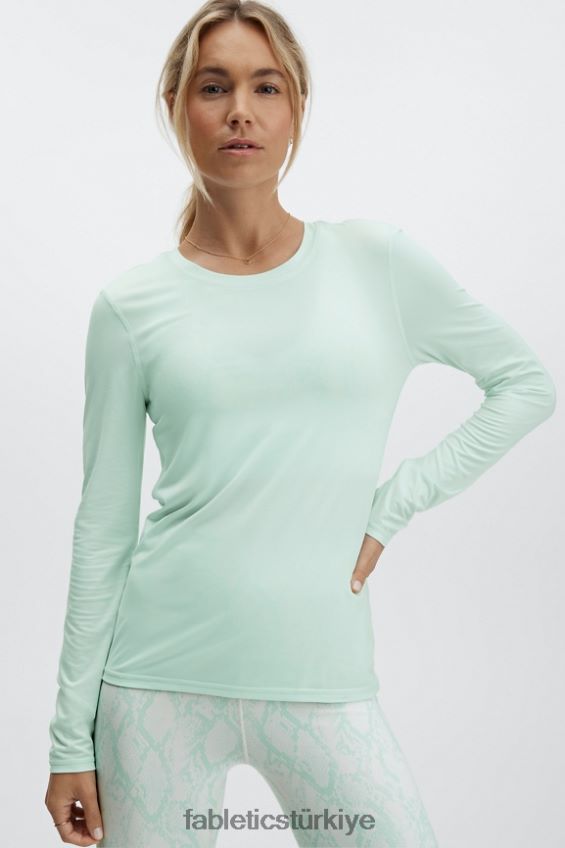 tr Fabletics kadınlar phoenix lite uzun kollu üst buz küpü 40R06B2619