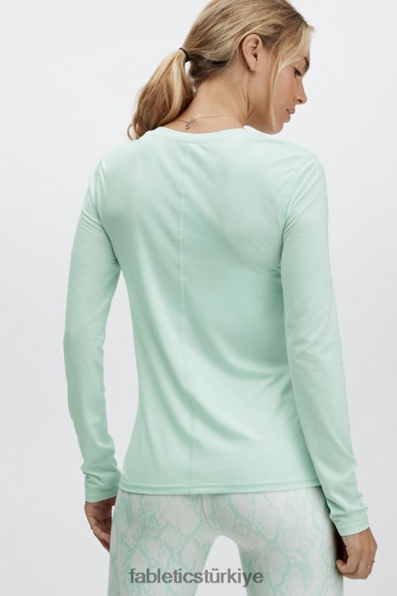 tr Fabletics kadınlar phoenix lite uzun kollu üst buz küpü 40R06B2619