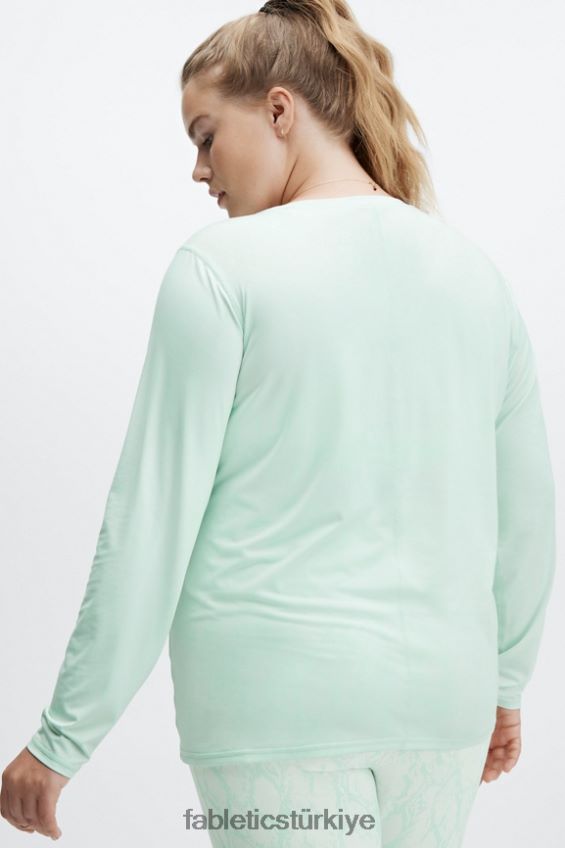 tr Fabletics kadınlar phoenix lite uzun kollu üst buz küpü 40R06B2620