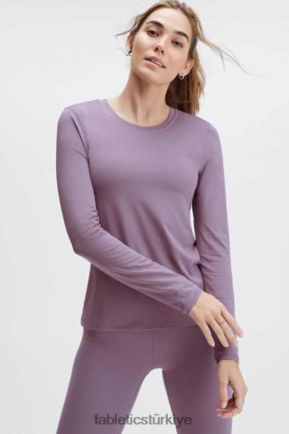 tr Fabletics kadınlar phoenix lite uzun kollu üst devedikeni 40R06B2613