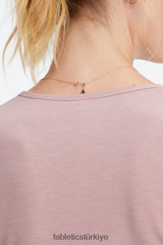 tr Fabletics kadınlar restoreknit uzun kollu tişört iz tozu 40R06B2637