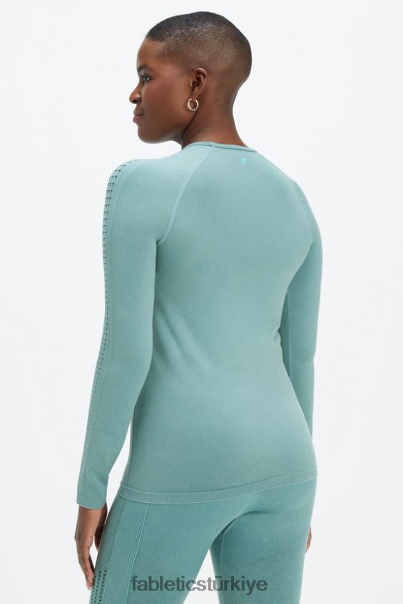 tr Fabletics kadınlar sync dikişsiz uzun kollu üst yıkanmış kutup dalgası 40R06B2594
